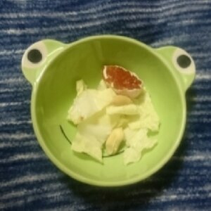 水煮大豆☆干し柿の白菜サラダ☆